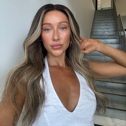BIA ombre brown human hair lace front wig | Milk &amp; Honey Wigs