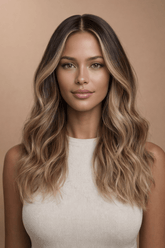 BIA - Ombre Brown - Human Hair Wig - Milk & Honey Wigs