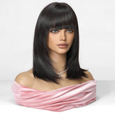 Black Mid - Length Wig - MARKETPLACE - Milk & Honey Wigs