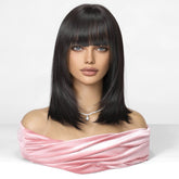 Black Mid - Length Wig - MARKETPLACE - Milk & Honey Wigs