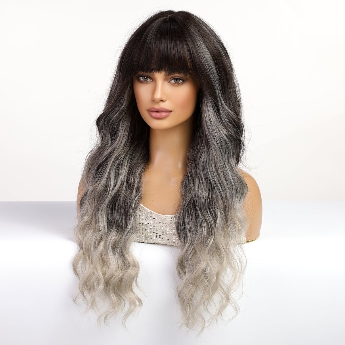 Black to Silver Ombre Wig - MARKETPLACE - Milk & Honey Wigs