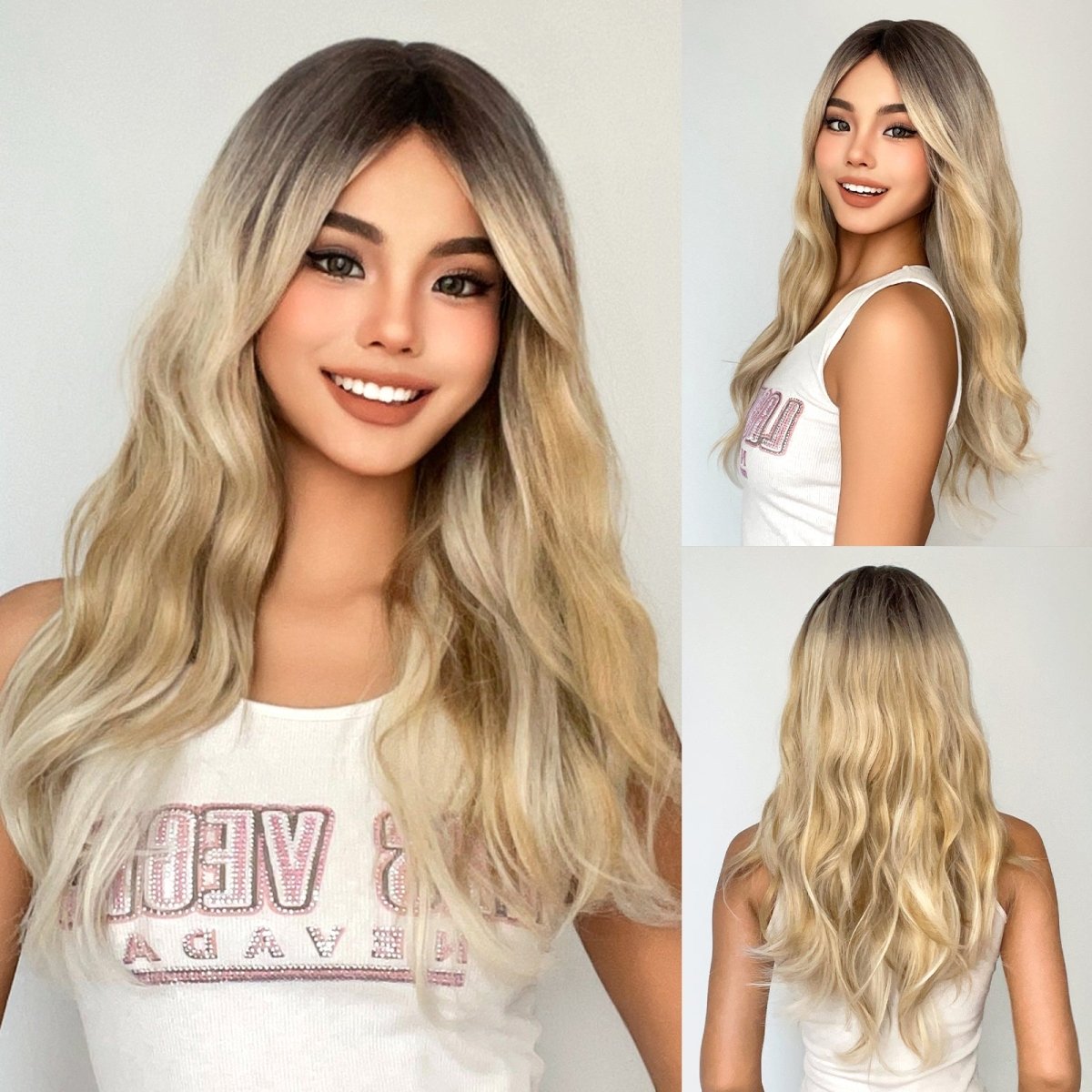 Blonde Ombre Wavy Wig - MARKETPLACE - Milk &amp; Honey Wigs