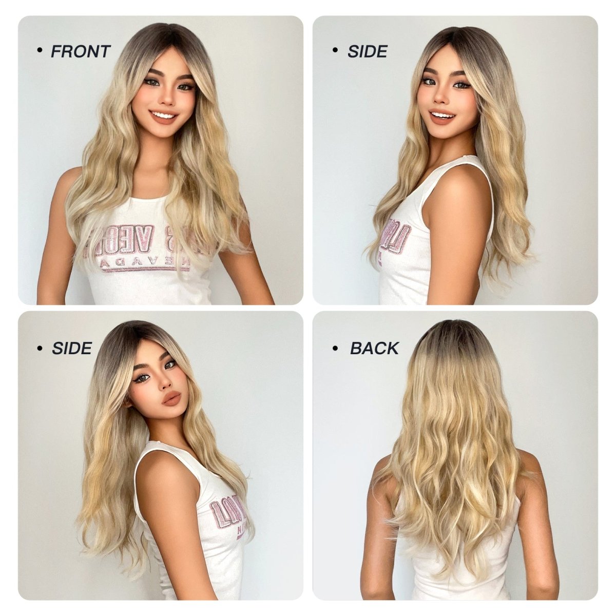 Blonde Ombre Wavy Wig - MARKETPLACE - Milk &amp; Honey Wigs