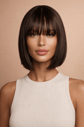 BLUNT - Dark Brown - Fringe Wig - Milk & Honey Wigs