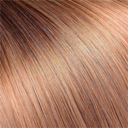 BONDI OMBRE shade 6 18 human hair clip-in hair extensions | Milk &amp; Honey Wigs