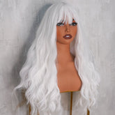BONNIE White Fringe Wig - Milk & Honey Wigs