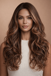 BOWIE - Ombre Dark Brown - Lace Front Wig - Milk & Honey Wigs