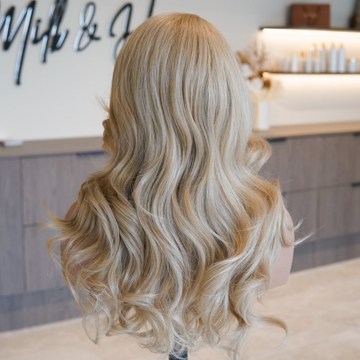 BOWIE Warm Blonde Lace Front Wig - Milk &amp; Honey Wigs