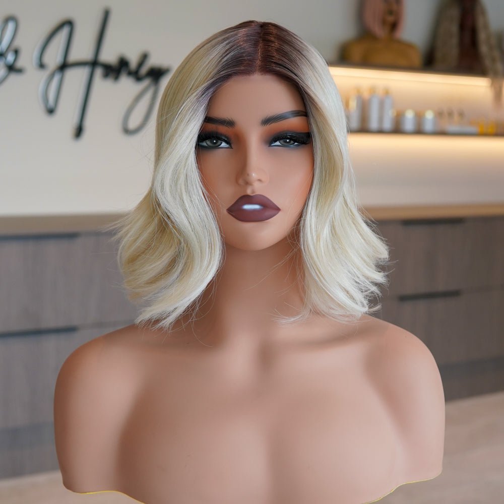 BRIELLA Silk Mono Top Lace Front Wig - Milk &amp; Honey Wigs