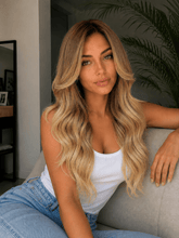 BRITNEY - Mixed Blonde Ombre - Human Hair Wig - Milk & Honey Wigs