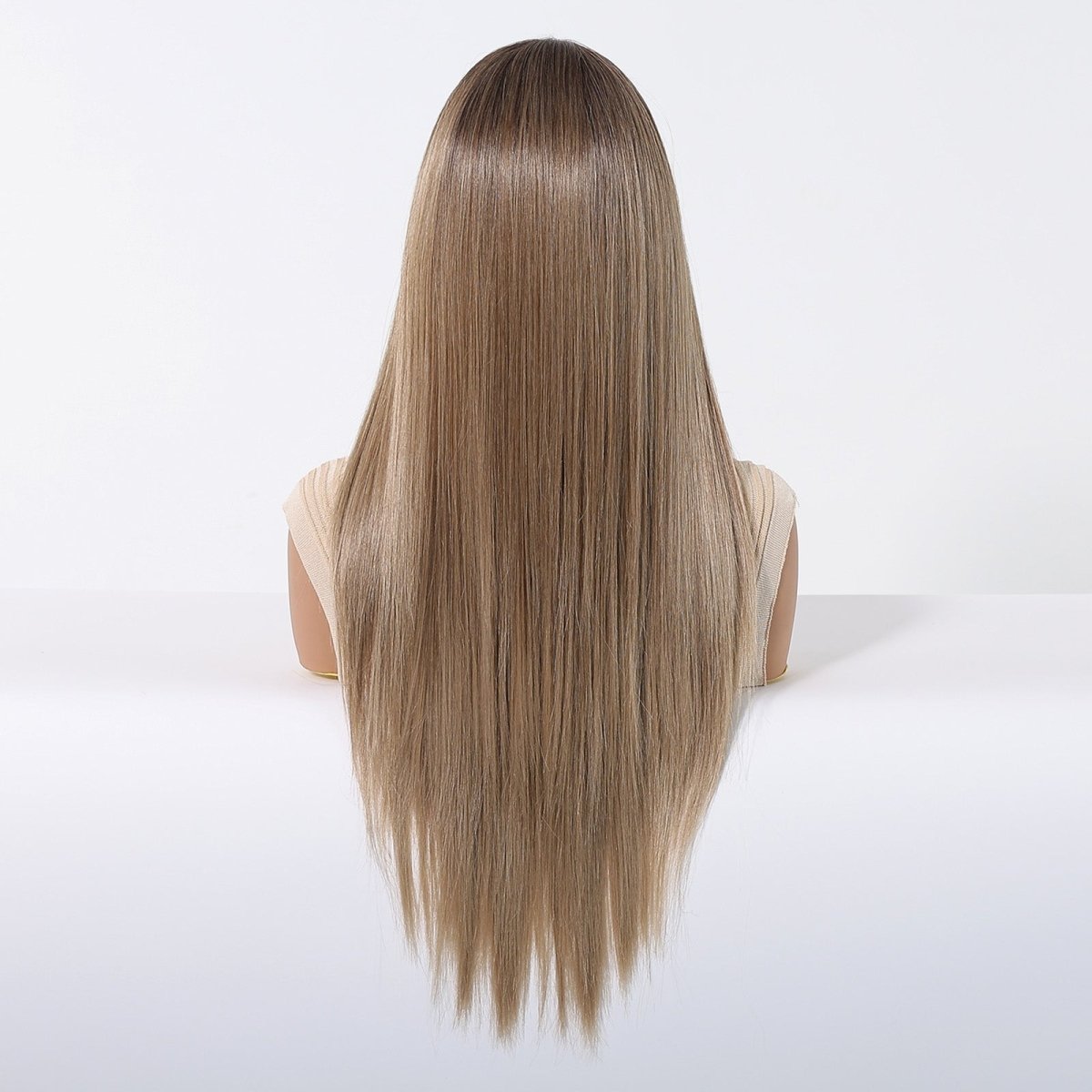 Brown Root Straight 13x6 Lace Front Wig - MARKETPLACE - Milk &amp; Honey Wigs