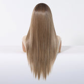 Brown Root Straight 13x6 Lace Front Wig - MARKETPLACE - Milk & Honey Wigs