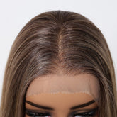 Brown Root Straight 13x6 Lace Front Wig - MARKETPLACE - Milk & Honey Wigs