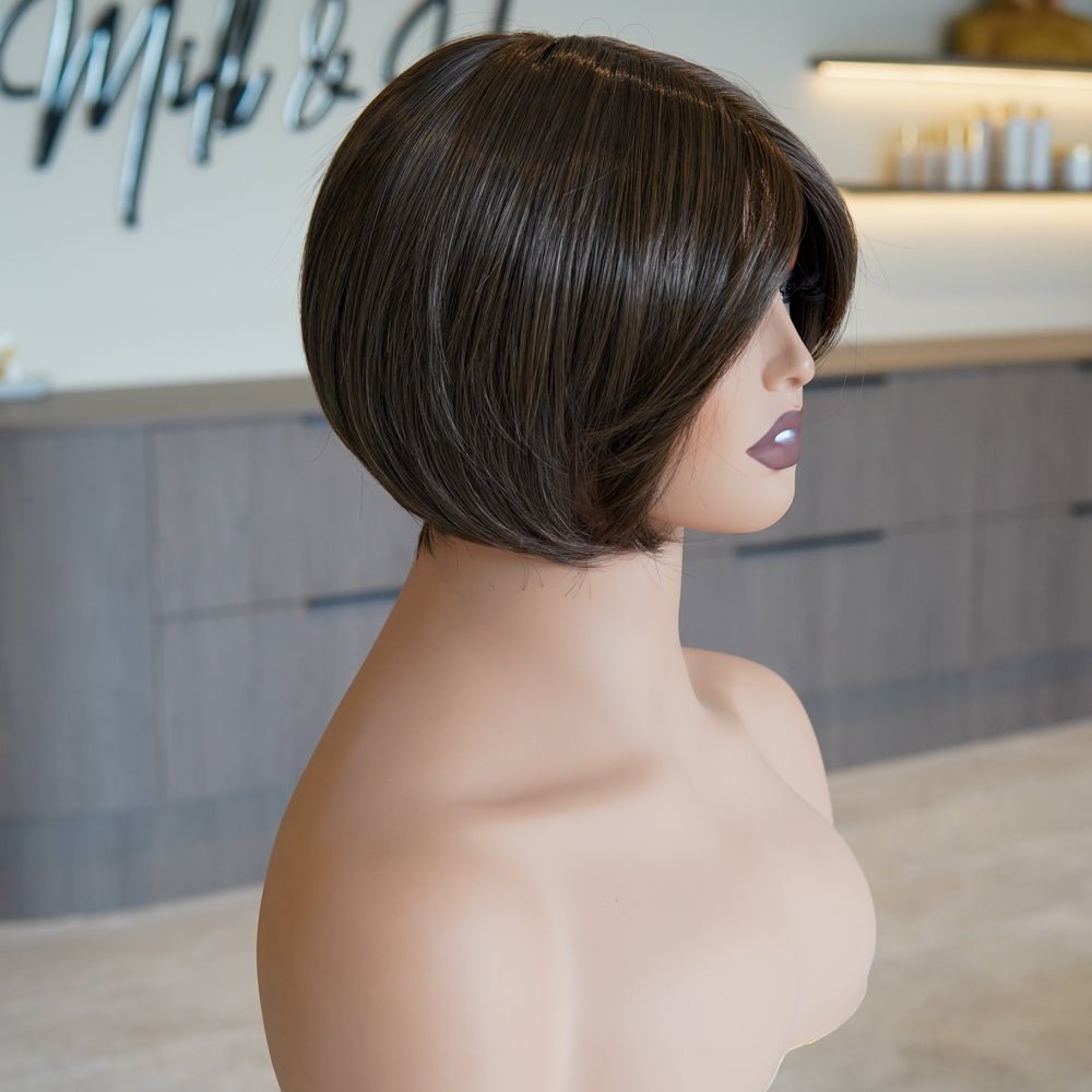 CAMILLE Silk Mono Top Lace Front Wig - Milk &amp; Honey Wigs