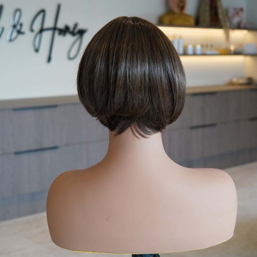 CAMILLE Silk Mono Top Lace Front Wig - Milk &amp; Honey Wigs