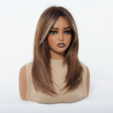 Caramel Brown with Ash Blonde Highlight Wig - MARKETPLACE - Milk & Honey Wigs