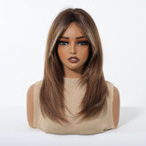 Caramel Brown with Ash Blonde Highlight Wig - MARKETPLACE - Milk & Honey Wigs