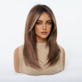 Caramel Brown with Ash Blonde Highlight Wig - MARKETPLACE - Milk & Honey Wigs