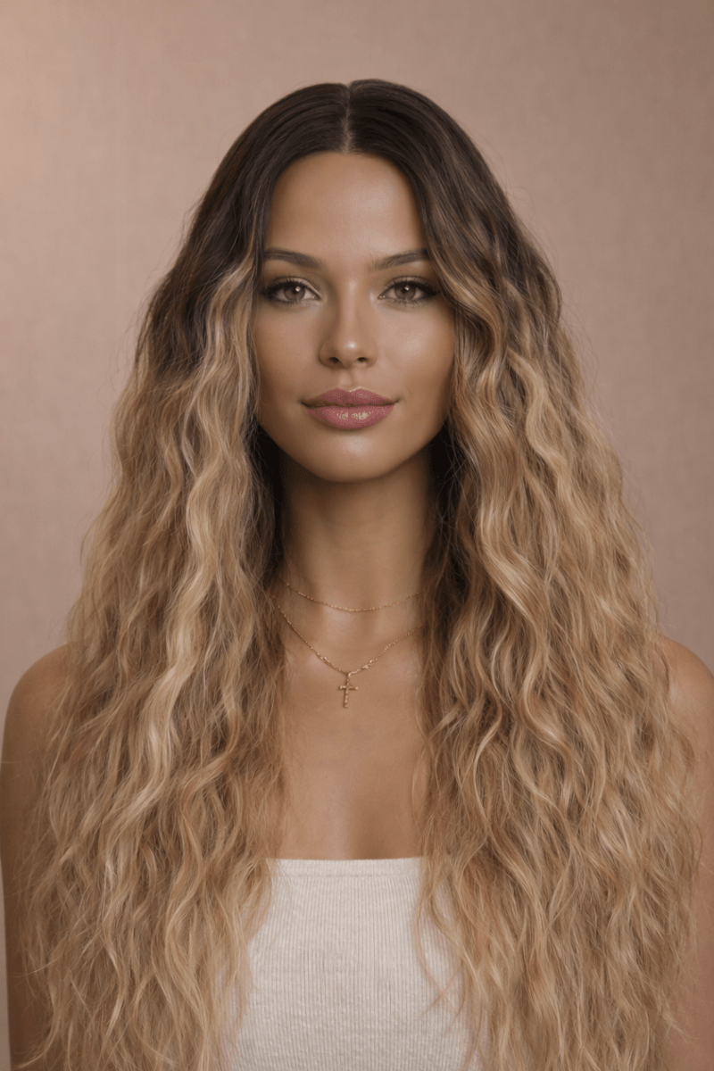 CARDI - Ombre Brown - Lace Front Wig - Milk &amp; Honey Wigs