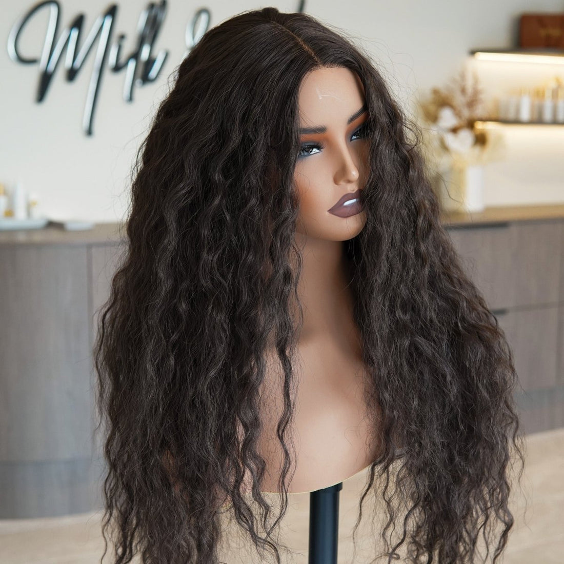 CARLY Brown Curl Lace Front Wig - Milk &amp; Honey Wigs