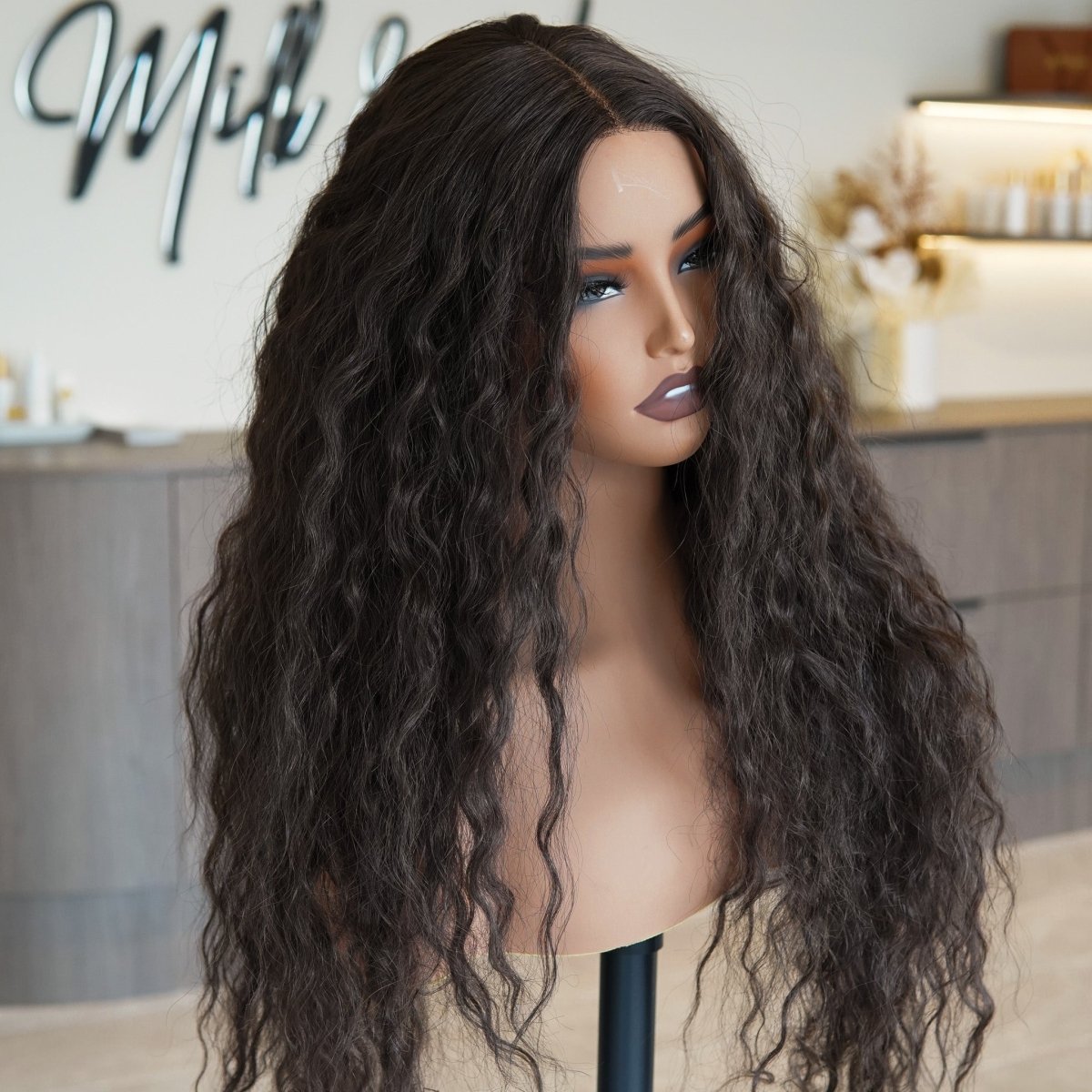 CARLY Brown Curl Lace Front Wig - Milk & Honey Wigs