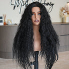 CARLY Natural Black Curl Lace Front Wig - Milk & Honey Wigs