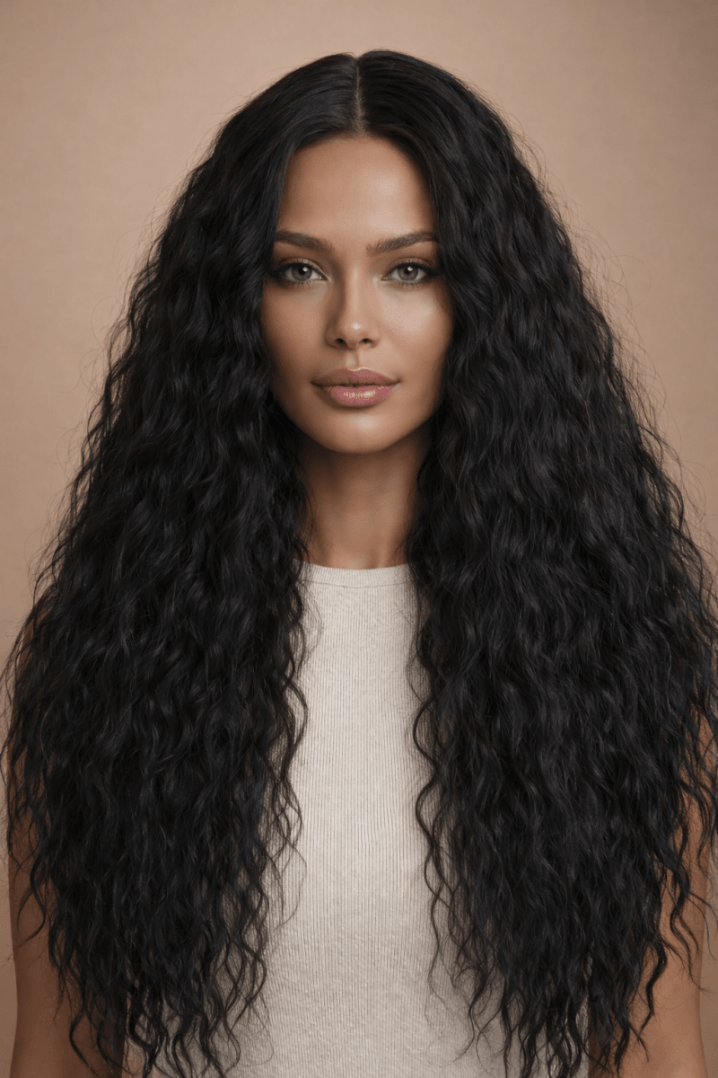 CARLY - Natural Black - Lace Front Wig - Milk &amp; Honey Wigs
