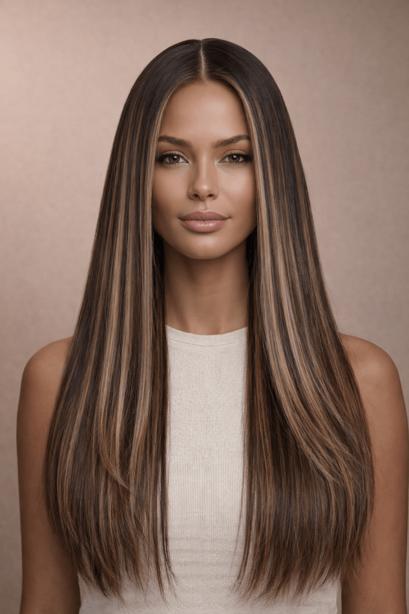 CARTER - Lived In Brunette - Human Hair Wig - Milk &amp; Honey Wigs