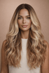 CELESTE - Caramel Ombre Blonde - Lace Front Wig - Milk & Honey Wigs