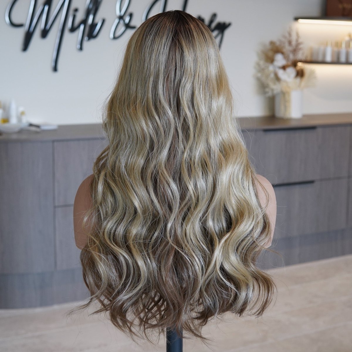 CELESTE Caramel Ombre Blonde Lace Front Wig - Milk &amp; Honey Wigs