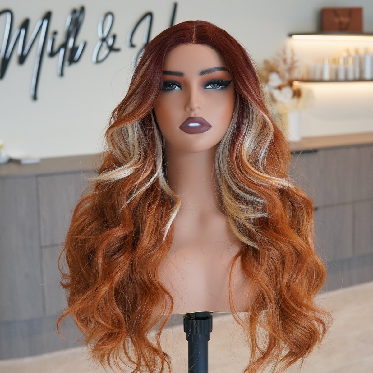 CELESTE Ginger Lace Front Wig - Milk &amp; Honey Wigs