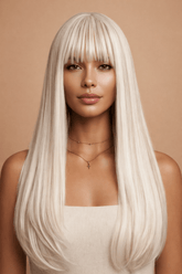 CHASE - White Blonde - Fringe Wig - Milk & Honey Wigs