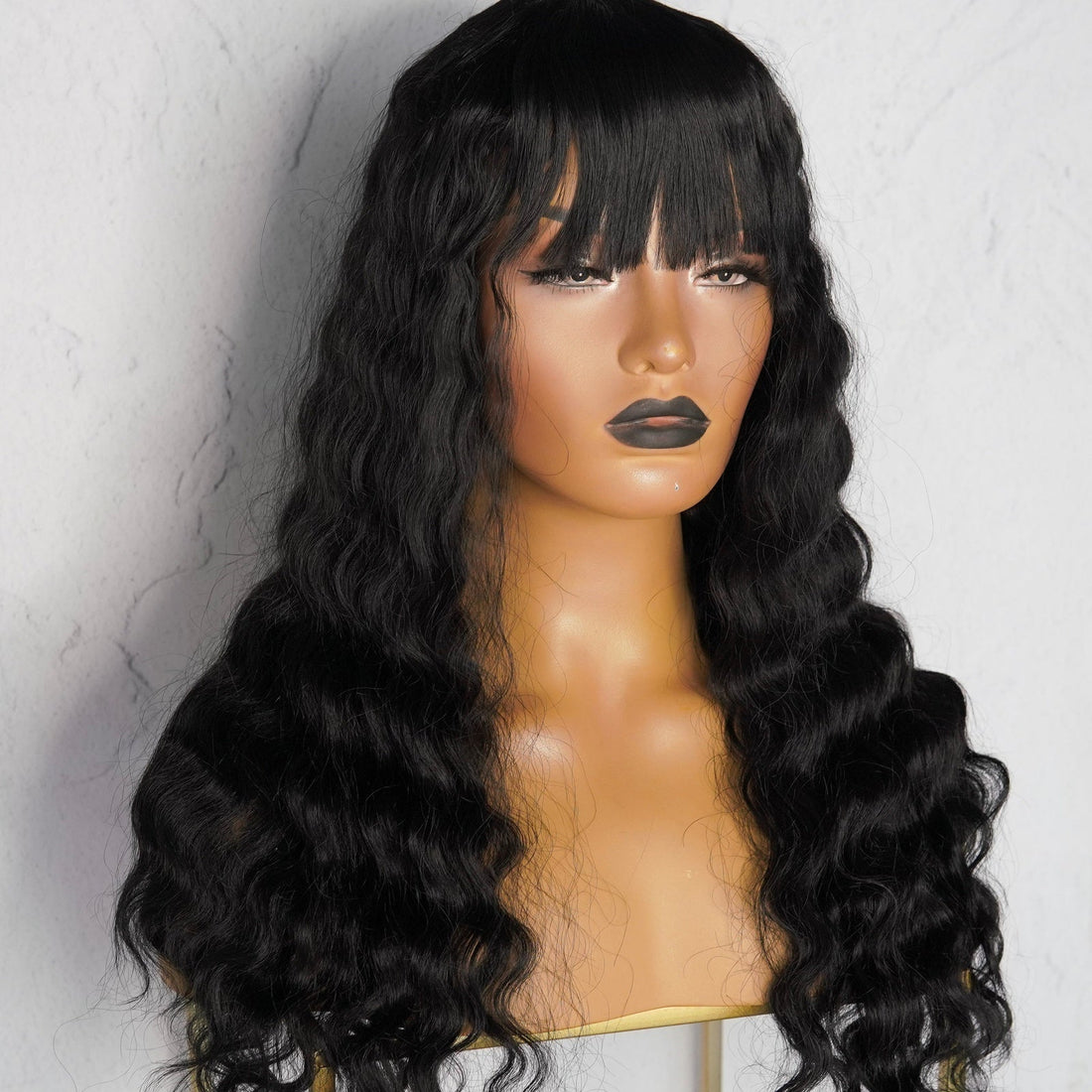 CHELSEA Black Fringe Wig - Milk &amp; Honey Wigs