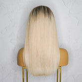 CHERI Ash Blonde Root Human Hair Lace Front Wig ** READY TO SHIP ** - Milk & Honey Wigs