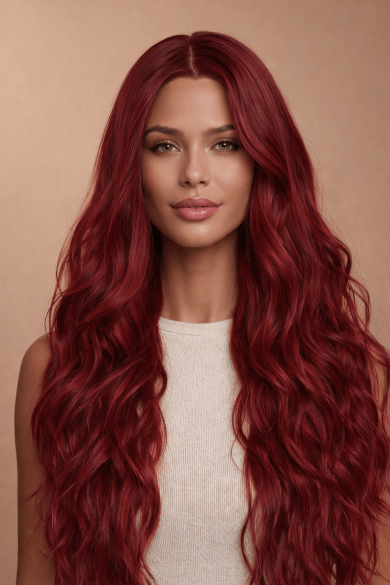 CHERRY - Burgundy - Lace Front Wig - Milk &amp; Honey Wigs