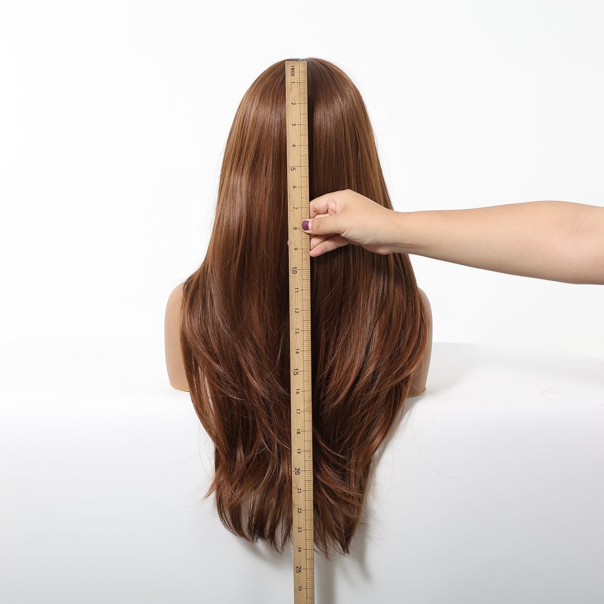 Chestnut Brown Layered Wig - MARKETPLACE - Milk &amp; Honey Wigs