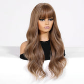 Chestnut Brown Long Wavy Wig - MARKETPLACE - Milk & Honey Wigs