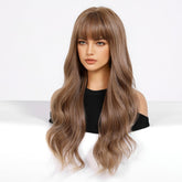 Chestnut Brown Long Wavy Wig - MARKETPLACE - Milk & Honey Wigs