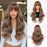 Chestnut Brown Long Wavy Wig - MARKETPLACE - Milk & Honey Wigs