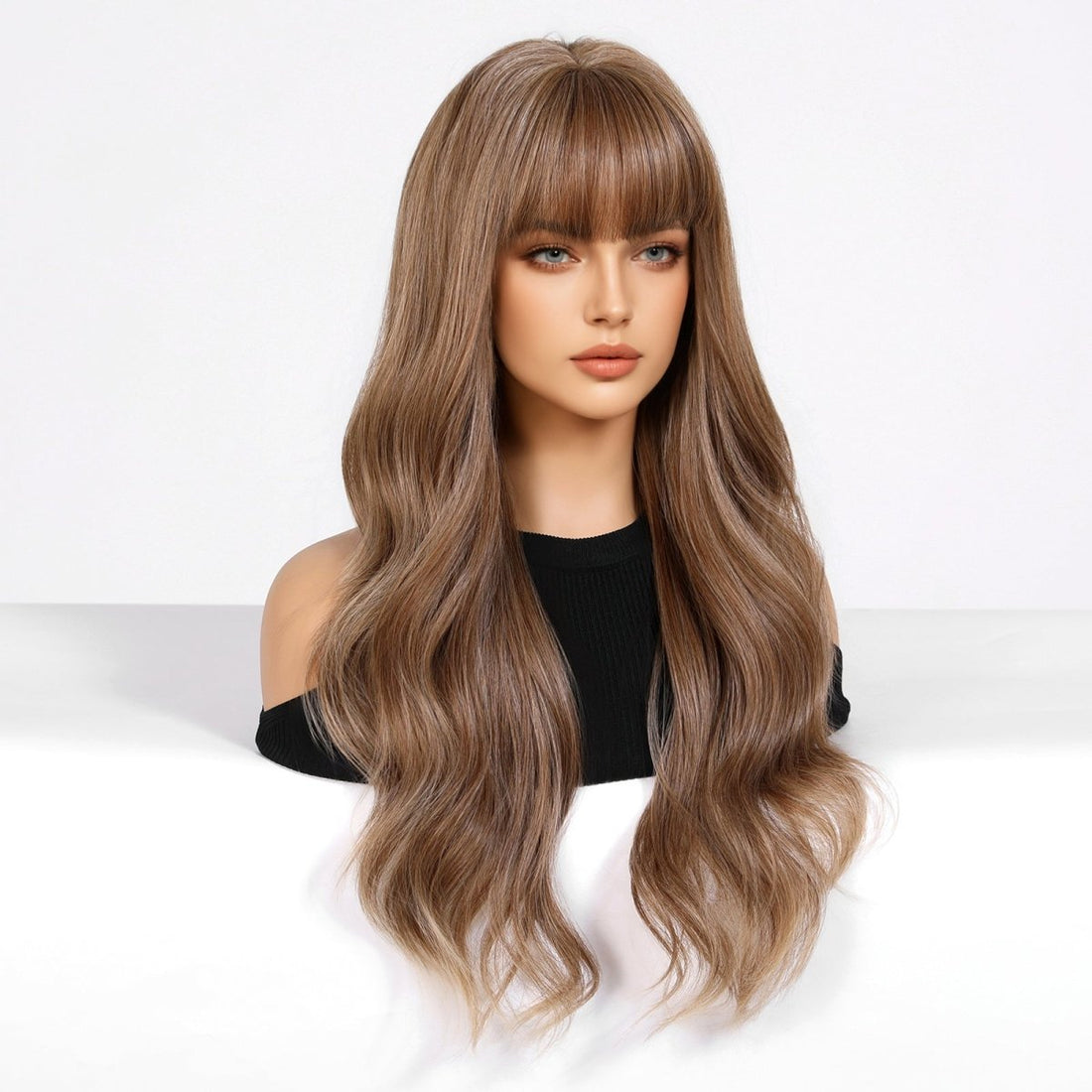 Chestnut Brown Long Wavy Wig - MARKETPLACE - Milk &amp; Honey Wigs