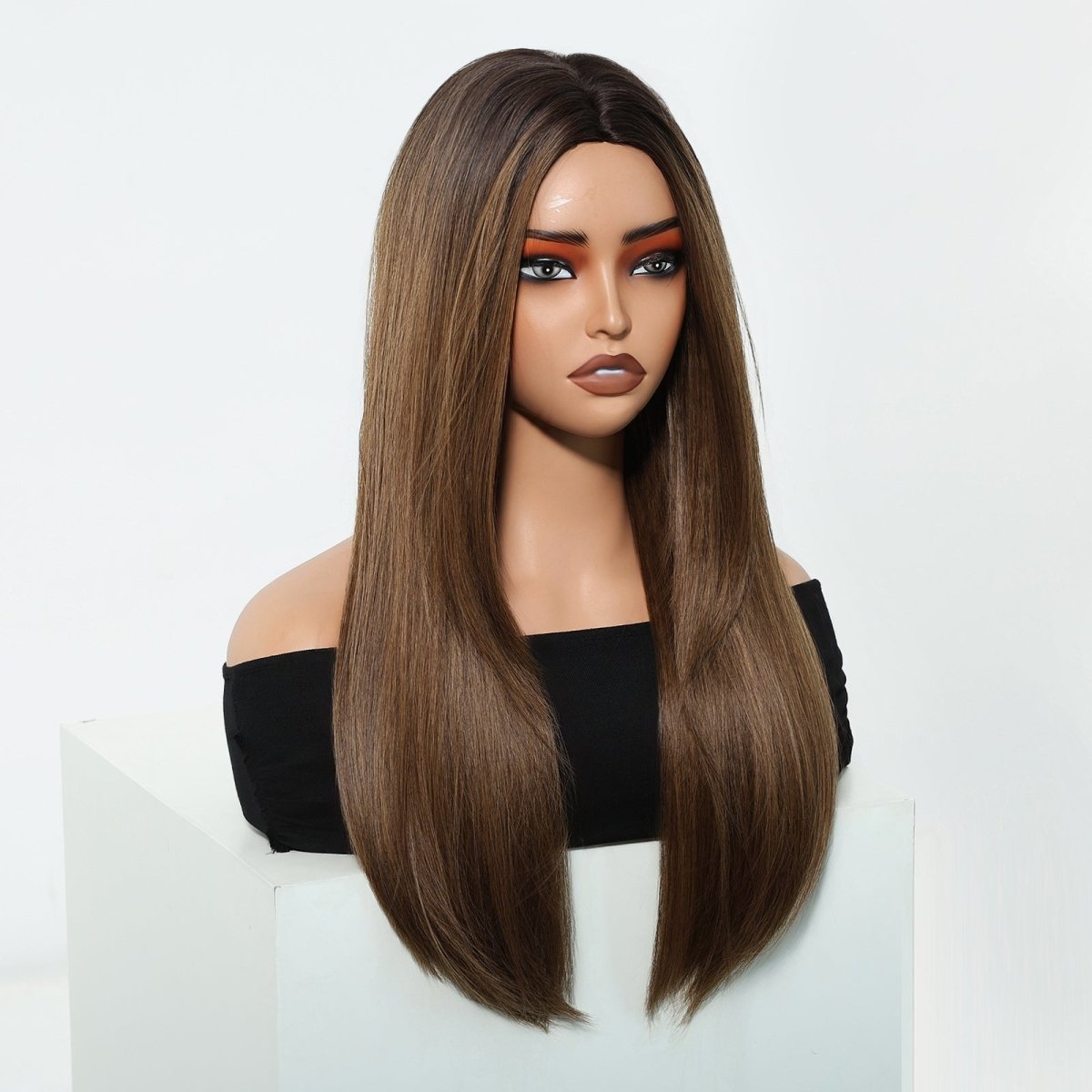 Chestnut Brown Straight Wig - MARKETPLACE - Milk &amp; Honey Wigs