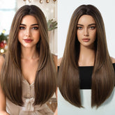 Chestnut Brown Straight Wig - MARKETPLACE - Milk & Honey Wigs