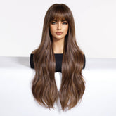 Chestnut Brown with Full Fringe Wig - MARKETPLACE - Milk & Honey Wigs