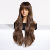 Chestnut Brown with Full Fringe Wig - MARKETPLACE - Milk & Honey Wigs