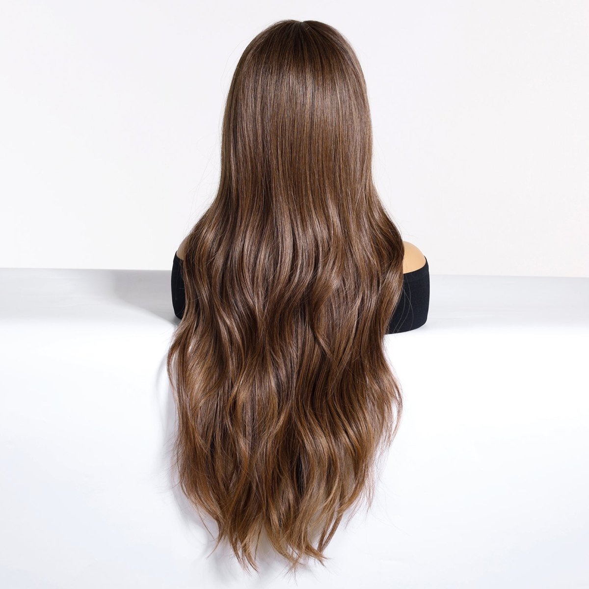 Chestnut Brown with Full Fringe Wig - MARKETPLACE - Milk &amp; Honey Wigs