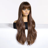 Chestnut Brown with Full Fringe Wig - MARKETPLACE - Milk & Honey Wigs