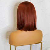 CIARA Auburn 14" Human Hair 13x6 Lace Front Wig - Milk & Honey Wigs