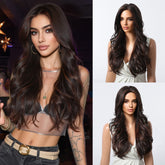 Classic Dark Chocolate Voluminous Curls Wig - MARKETPLACE - Milk & Honey Wigs