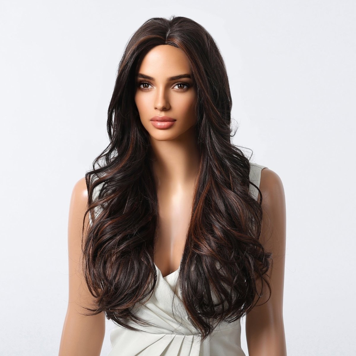 Classic Dark Chocolate Voluminous Curls Wig - MARKETPLACE - Milk &amp; Honey Wigs