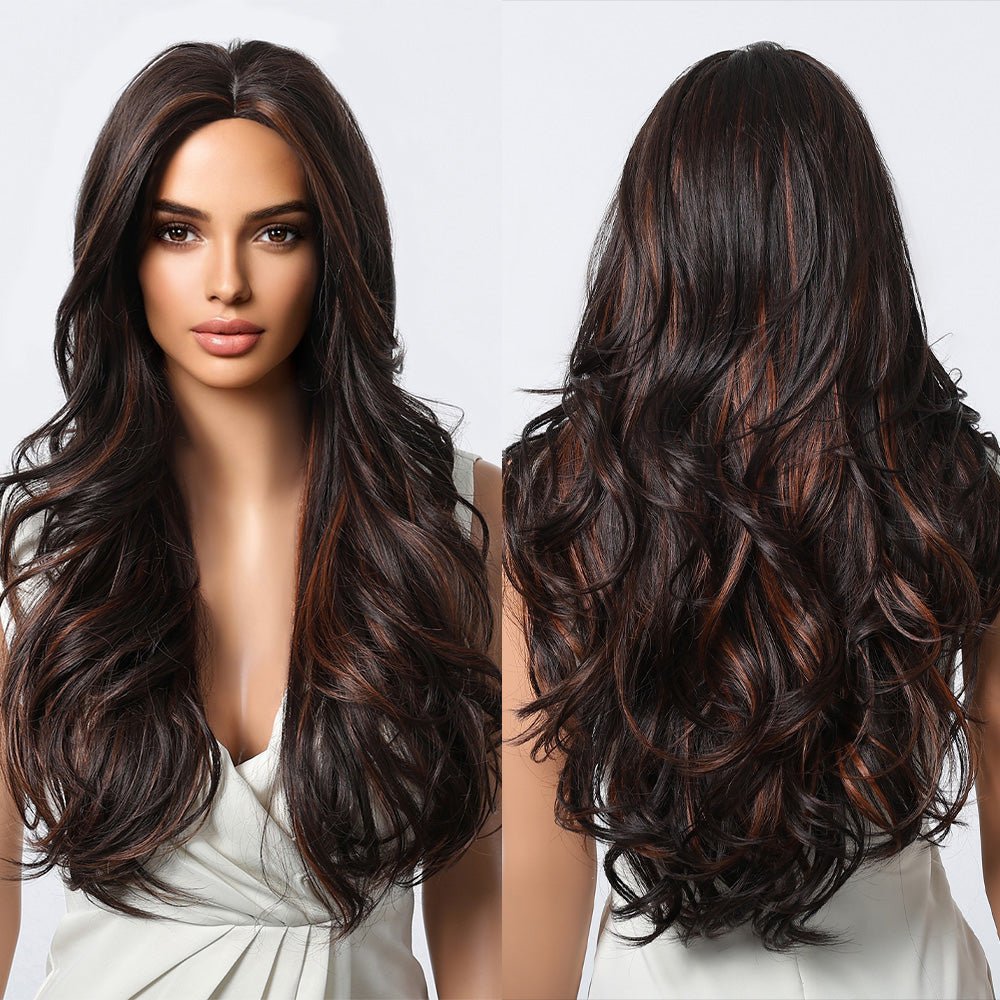 Classic Dark Chocolate Voluminous Curls Wig - MARKETPLACE - Milk &amp; Honey Wigs